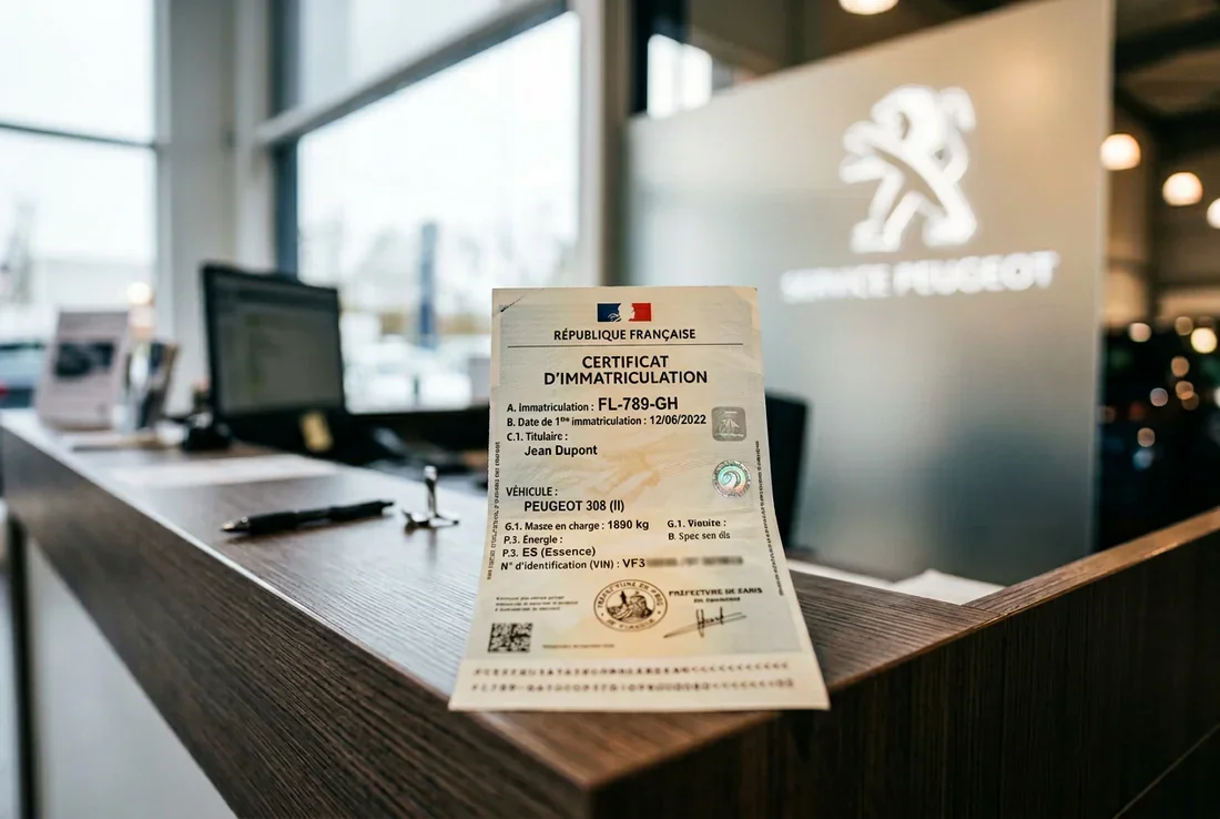 Étapes de l'immatriculation Infographie des étapes pour recevoir sa carte grise à domicile.