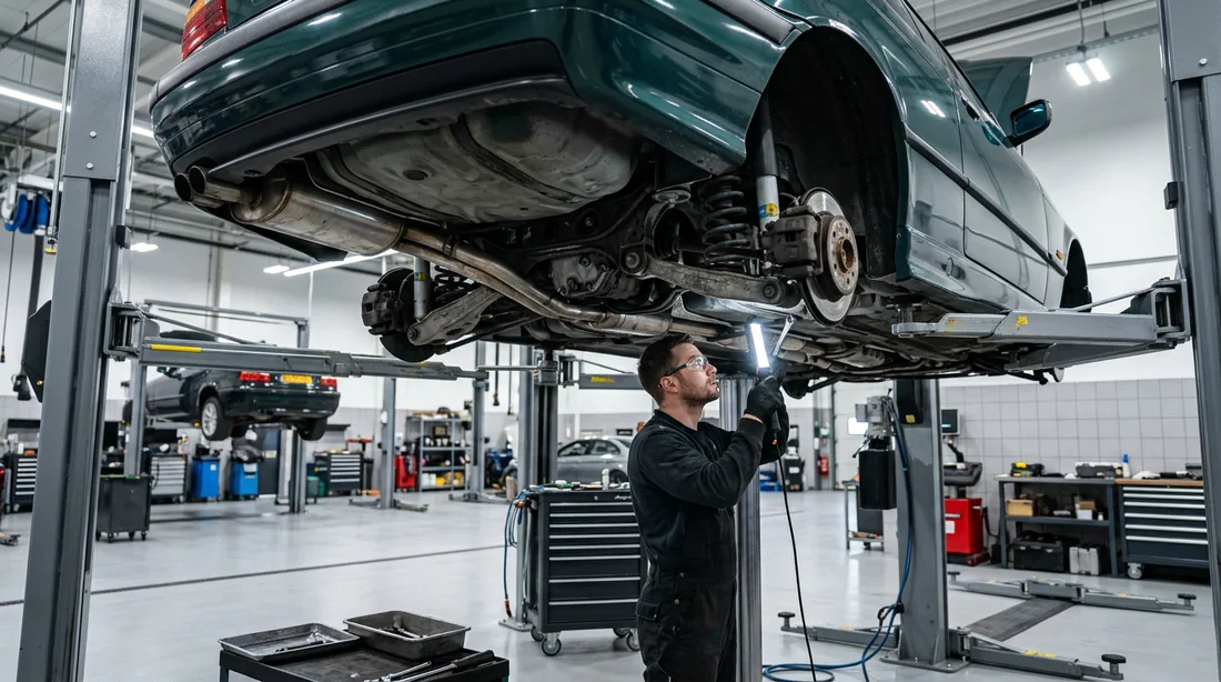 Intérieur cuir et tableau de bord orienté conducteur d'une BMW E36.