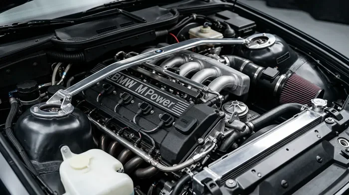 E36 320 is : Guide complet, specs et fiabilité (2026) - BMW E36 320is : 5 secrets avant d'acheter ce Baby Six - BMW E36 320 is : Mythe ou réalité ? Le guide complet Silhouette classique d'une BMW E36 Coupé rouge Hellrot.