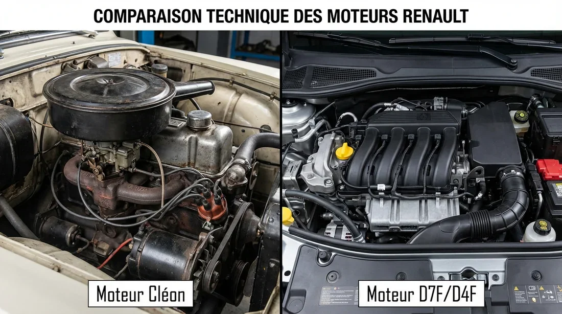 Comparaison entre moteur Cléon et moteur D7F de la Twingo 1