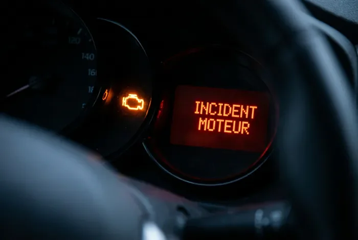 Tableau de bord Ford C-Max affichant Incident Moteur