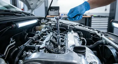 Miniature montrant le changement d'une bougie d'allumage de voiture.