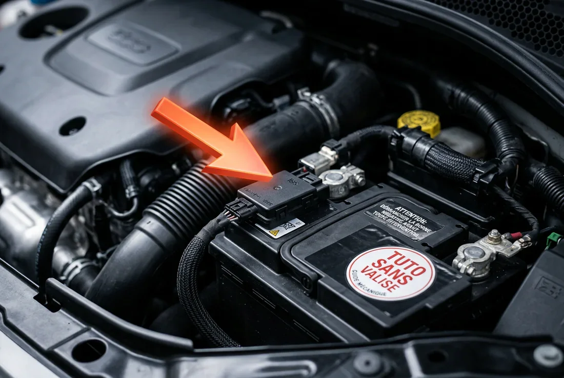 Desserage de la borne négative de la batterie Fiat 500X