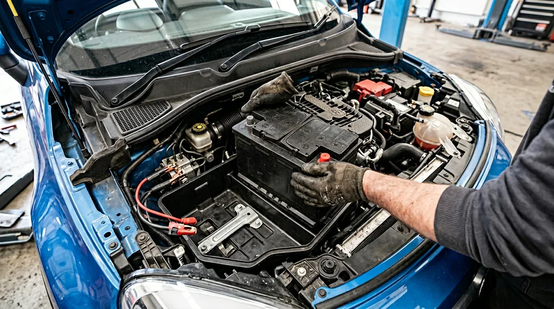 Voyant batterie et message erreur Start-Stop sur tableau de bord Fiat 500X