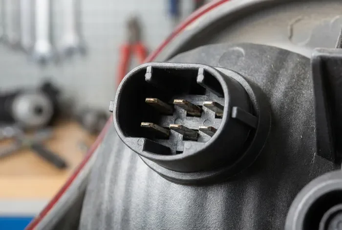 Connecteur électrique 6 broches de feu arrière Peugeot 207