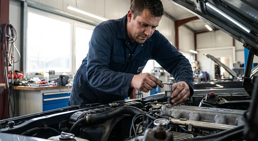 Intervention mécanique Ford Réparation d'un moteur Ford C-Max en atelier